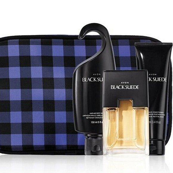 Avon Other - Avon "Black Suede"  Dopp Kit